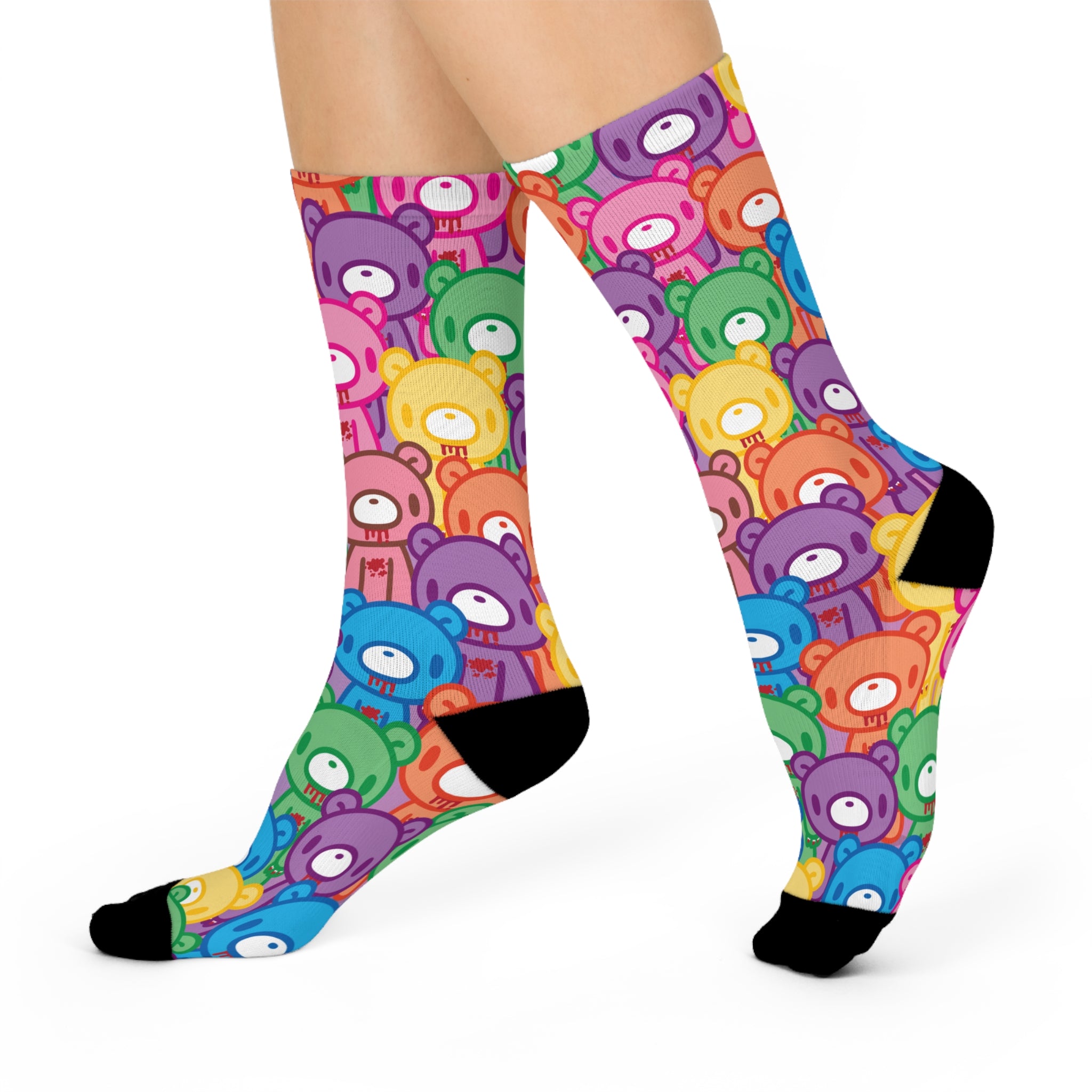 Gloomy Bear "Rainbow Dreams" Cushioned Crew Socks
